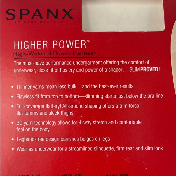 SPANX Higher Power Shapewear in Black and Nude size-c - Picture 7 of 7